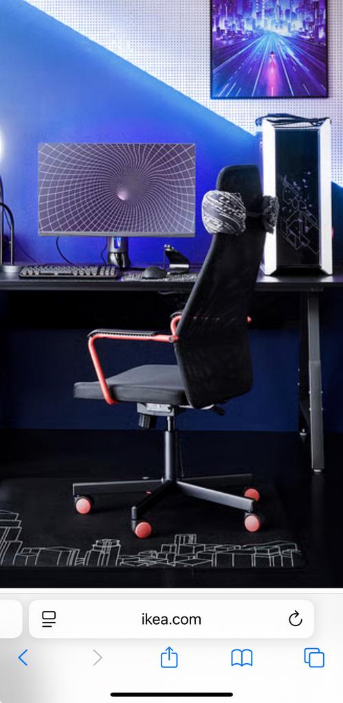 Chaise de bureau IKEA - Moitié Prix !!!, Maison & Meubles, Chaises de bureau, Enlèvement, Comme neuf, Rouge, Chaise de bureau