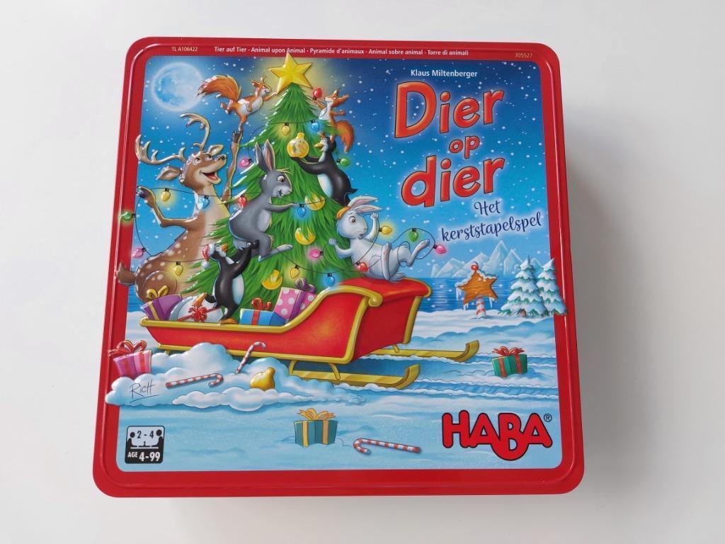 HABA Dier Op Dier - Het Kerststapelspel, Kinderen en Baby's, Ophalen of Verzenden, Bouwen