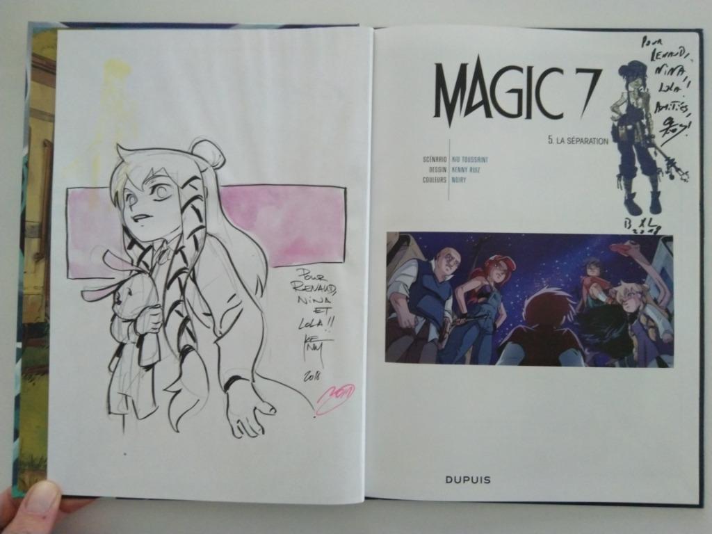 BD Magic 7 tome 5 EO Dédicace x 2 Neuf Toussaint et Ruiz, Une BD, Enlèvement ou Envoi, Neuf, Toussaint et Ruiz