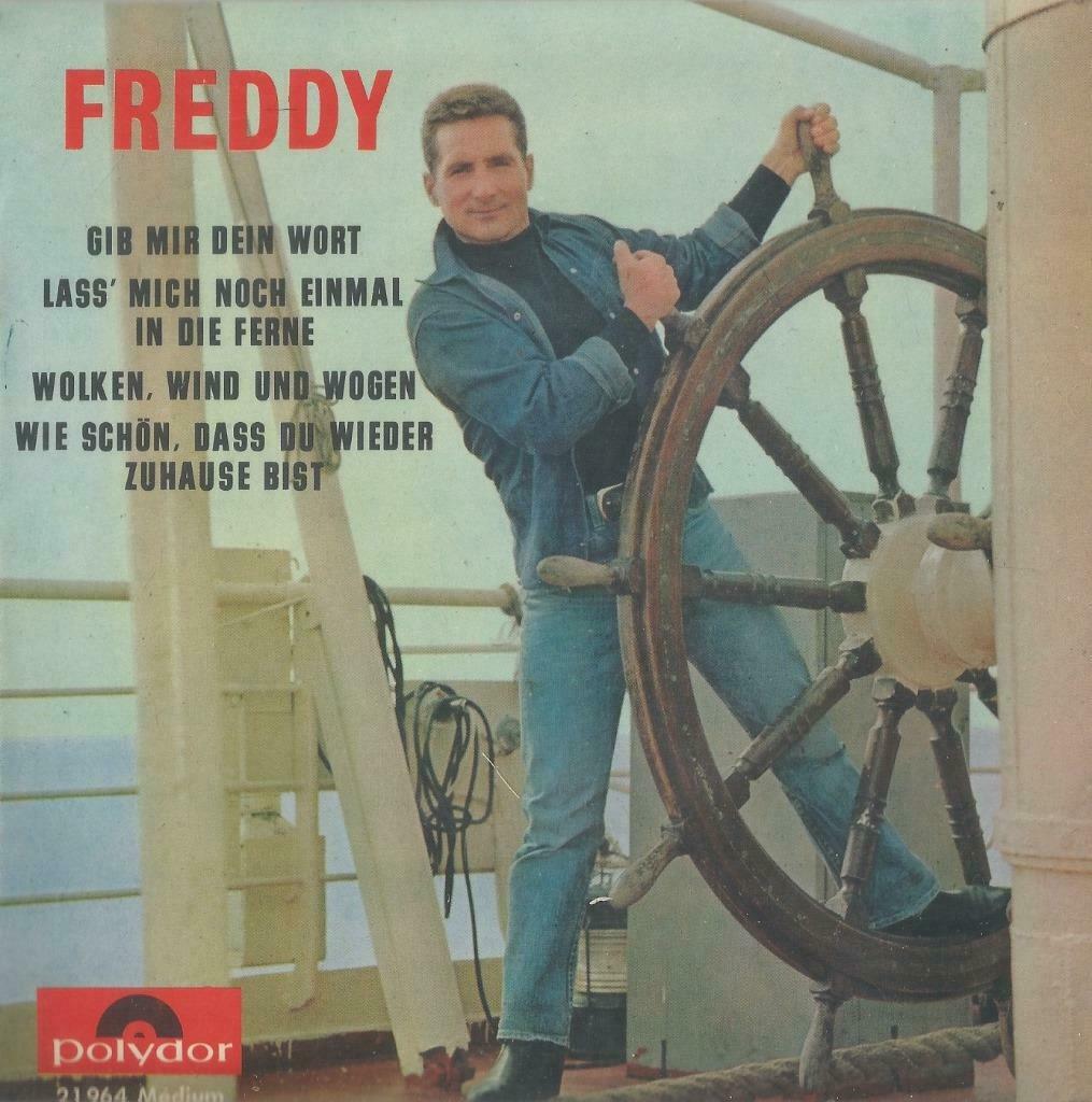 Freddy Quinn – Gib mir dein wort / Wolken, wind und wogen +, Enlèvement ou Envoi, Utilisé, Pop