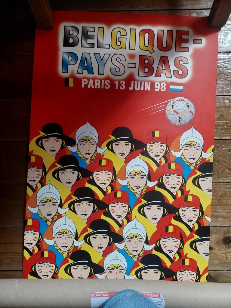Affiche coupe du monde 1998 Belgique Pays bas, Envoi