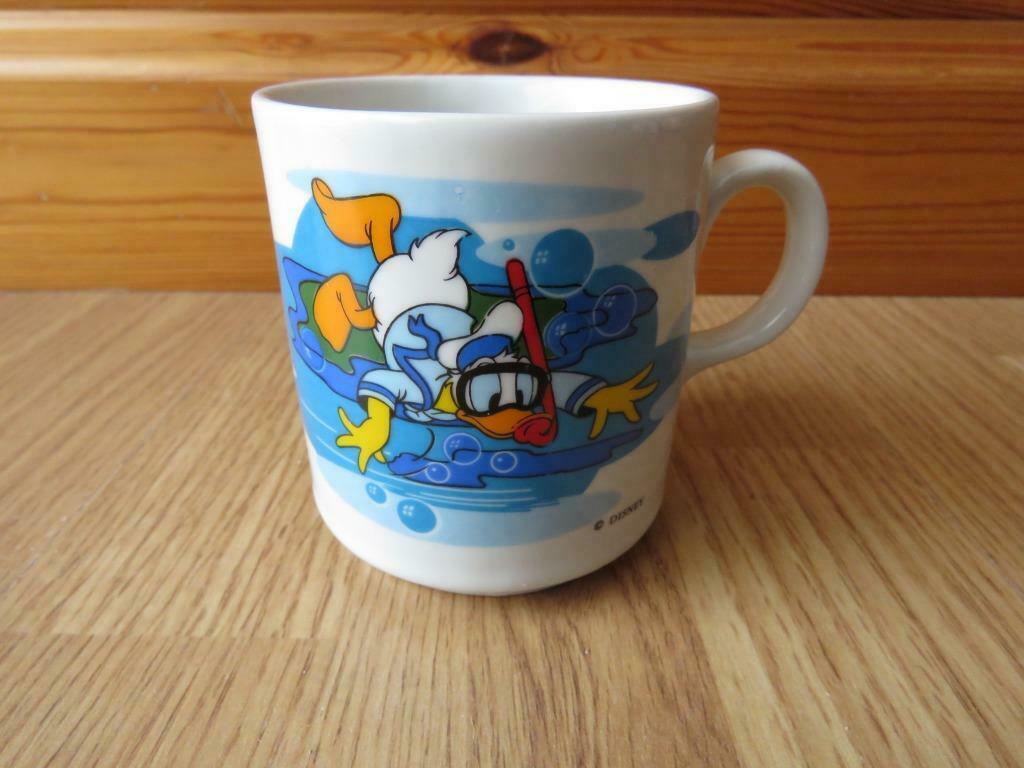 Vintage superbe mug tasse avec Donald de Disney, Enlèvement ou Envoi, Neuf, Porcelaine, Tasse(s) et/ou soucoupe(s)