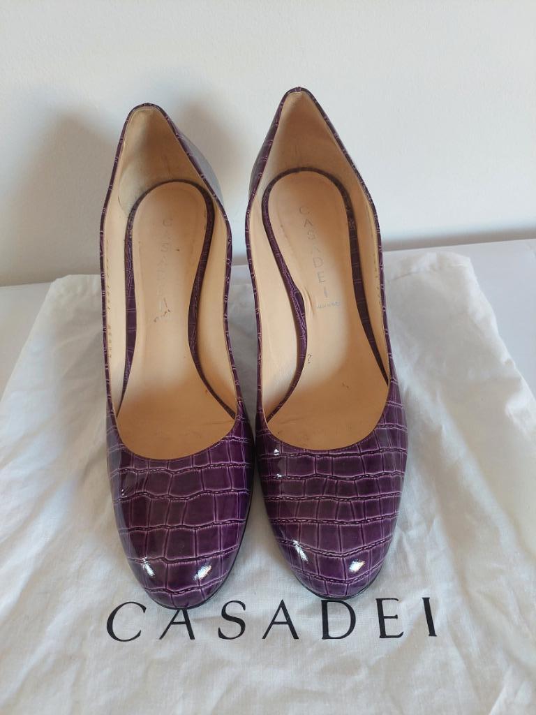 347C* Casadei - sexy schoenen paars lakleder (40), Pumps, Overige kleuren, Verzenden, Zo goed als nieuw