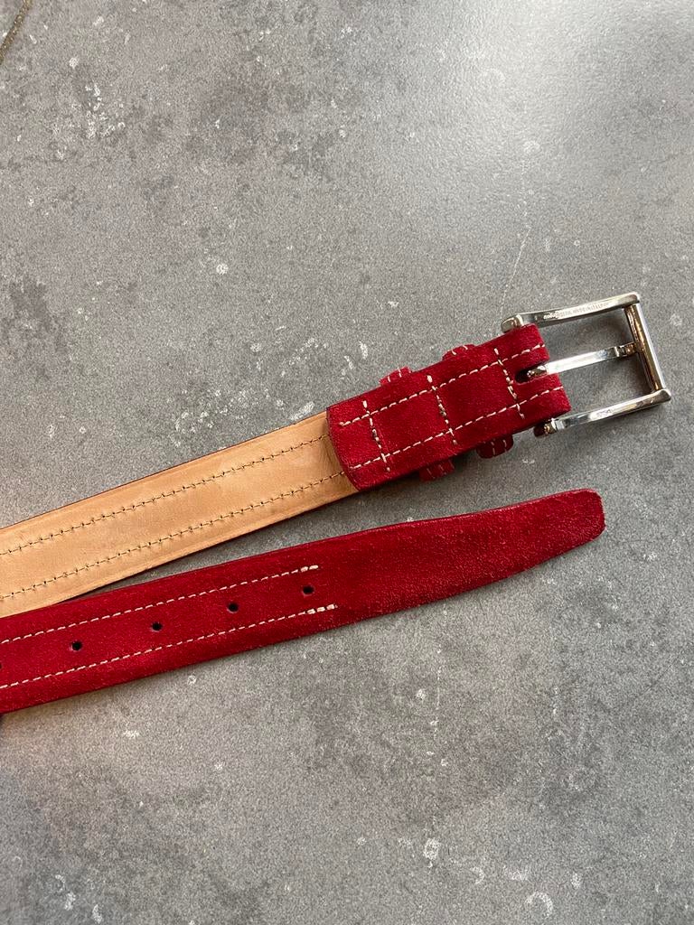 Riem GANT leder suède, Kleding | Dames, Ophalen of Verzenden, Zo goed als nieuw, Rood