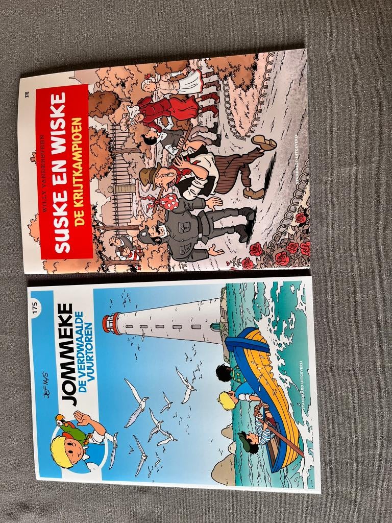Strips  Suske en Wiske, Jommeke en de Smurfen, Enlèvement