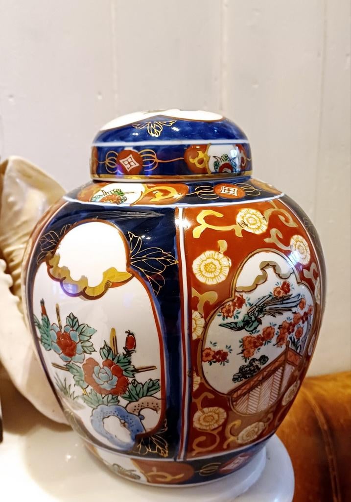 Grote imari gold gemberpot, Ophalen of Verzenden