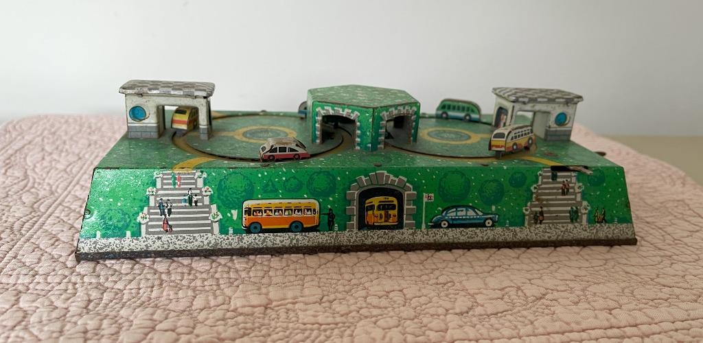 blikken speelgoed autocircuit - jaren '60, Ophalen of Verzenden
