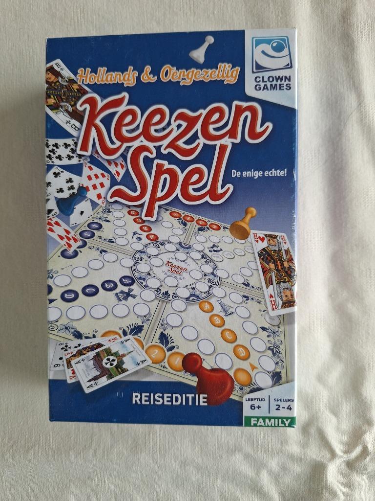 Keezenspel reiseditie (Nieuw), Een of twee spelers, Ophalen, Nieuw, Clown Games