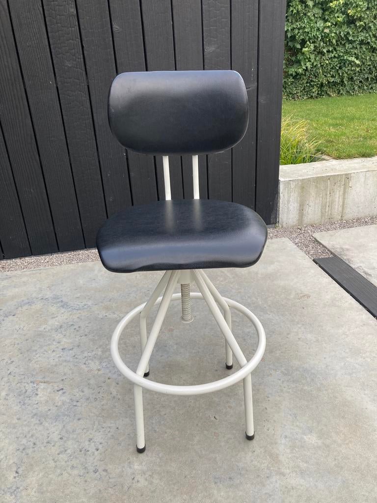 Vintage bureaustoel van 1976., Ophalen, Gebruikt, Zwart, Bureaustoel