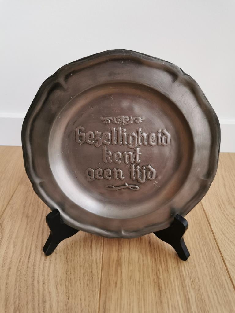 Tinnen bord, Ophalen of Verzenden