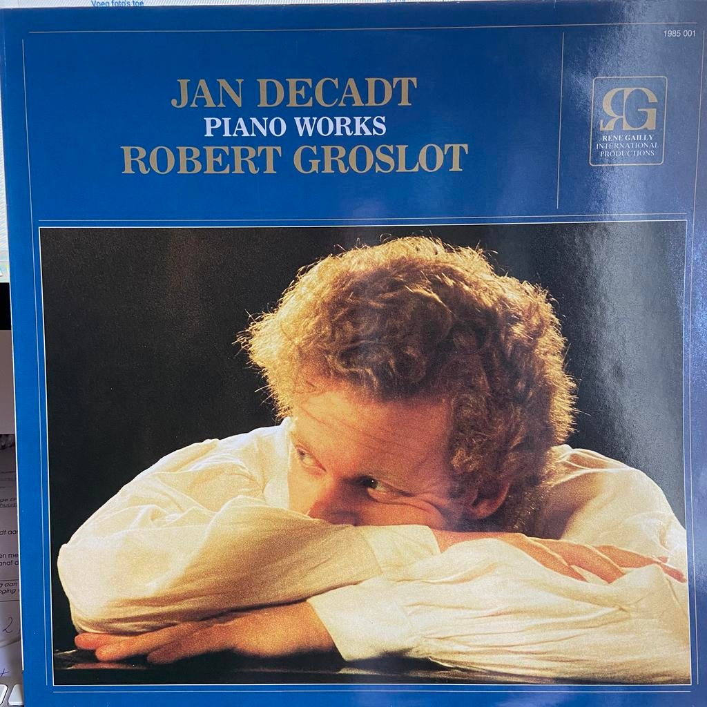LP Jan Decadt Piano Works Robert Groslot  1985 NM, Ophalen of Verzenden, Kamermuziek