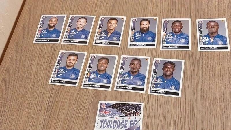 Panini / 11 Stickers / Toulouse FC / Foot 2018-2019, Ophalen of Verzenden, Nieuw, Poster, Plaatje of Sticker