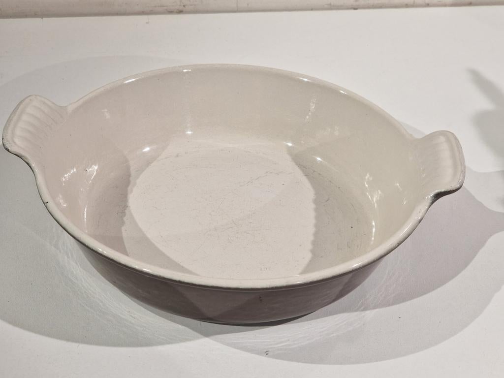 Cousances 18 ovenschaal , bruin kleur , gietijzer creuset, Ophalen of Verzenden, Gebruikt, Gietijzer, Inductieplaat