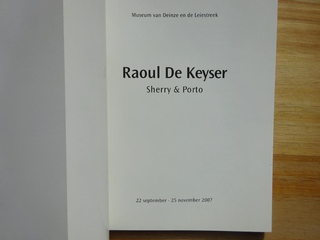 Raoul De Keyser, Mudel, Deinze, 2007- nieuw, Bernard Dewulf, Nieuw, Ophalen of Verzenden, Schilder- en Tekenkunst