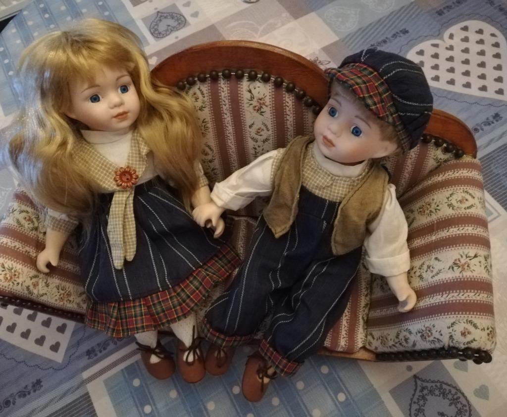 Poupées et chaises vintage., Enlèvement ou Envoi, Utilisé, Autres types