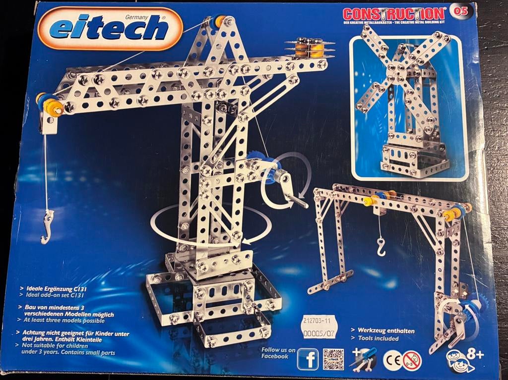 Eitech C05 constructiedoos volledig, Ophalen of Verzenden, Zo goed als nieuw, Bouwen