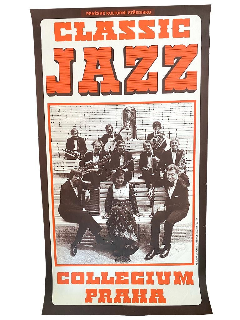 Poster Classic Jazz-Praha, Verzamelen, Posters, Rechthoekig Staand, Verzenden, Zo goed als nieuw, A1 t/m A3