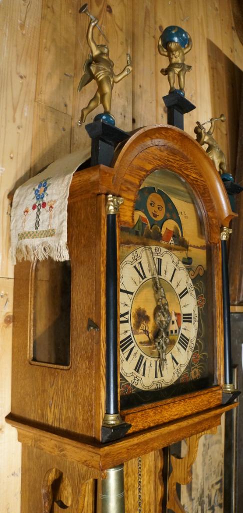 Friese Staartklok Bruidsklok Dutch clock Atlas Notarisklok, Antiek en Kunst, Ophalen