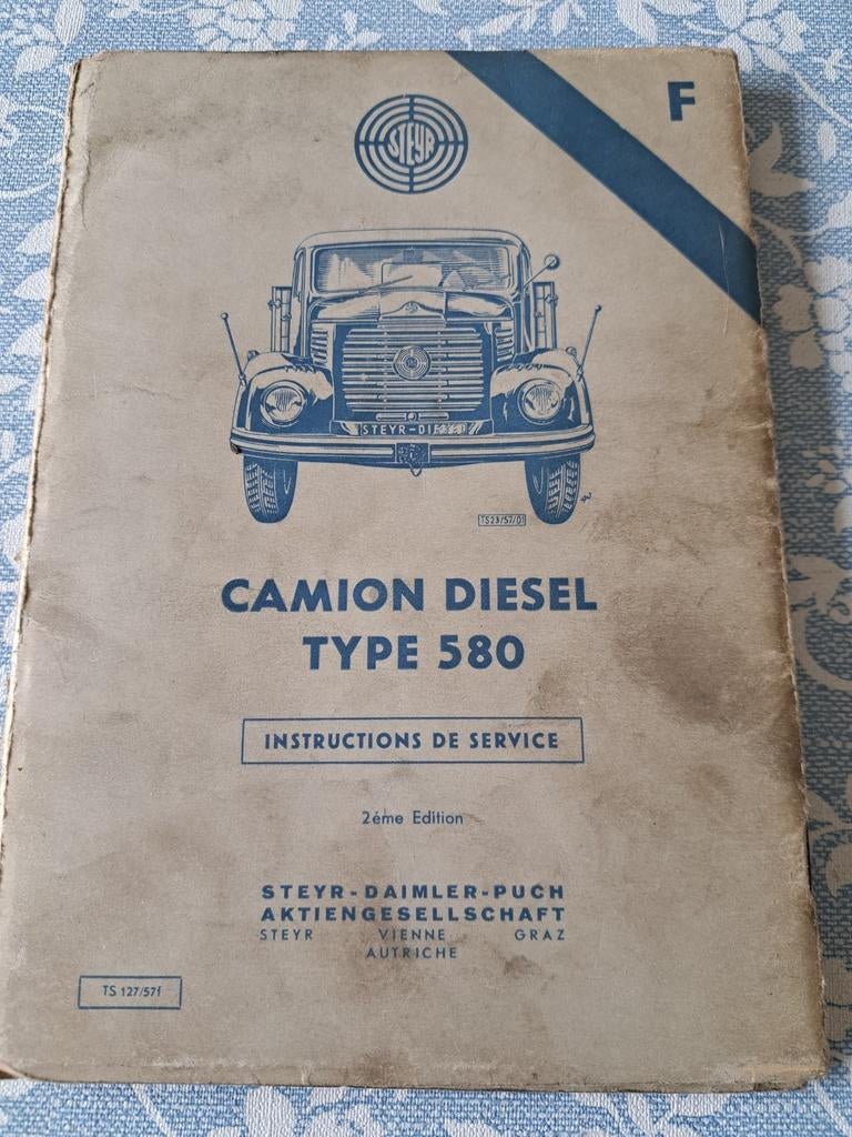 STEYR, Camion diesel 580g, 580, 580f, Ophalen of Verzenden