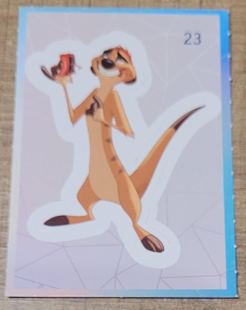 De Leeuwenkoning - sticker Timon, Ophalen of Verzenden, Leeuwenkoning of Jungle Boek, Zo goed als nieuw, Plaatje of Poster