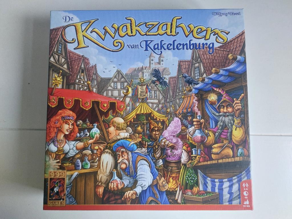 De Kwakzalvers v Kakelenburg, +10 jaar,2-4 spelers,999 Games, Ophalen, Zo goed als nieuw