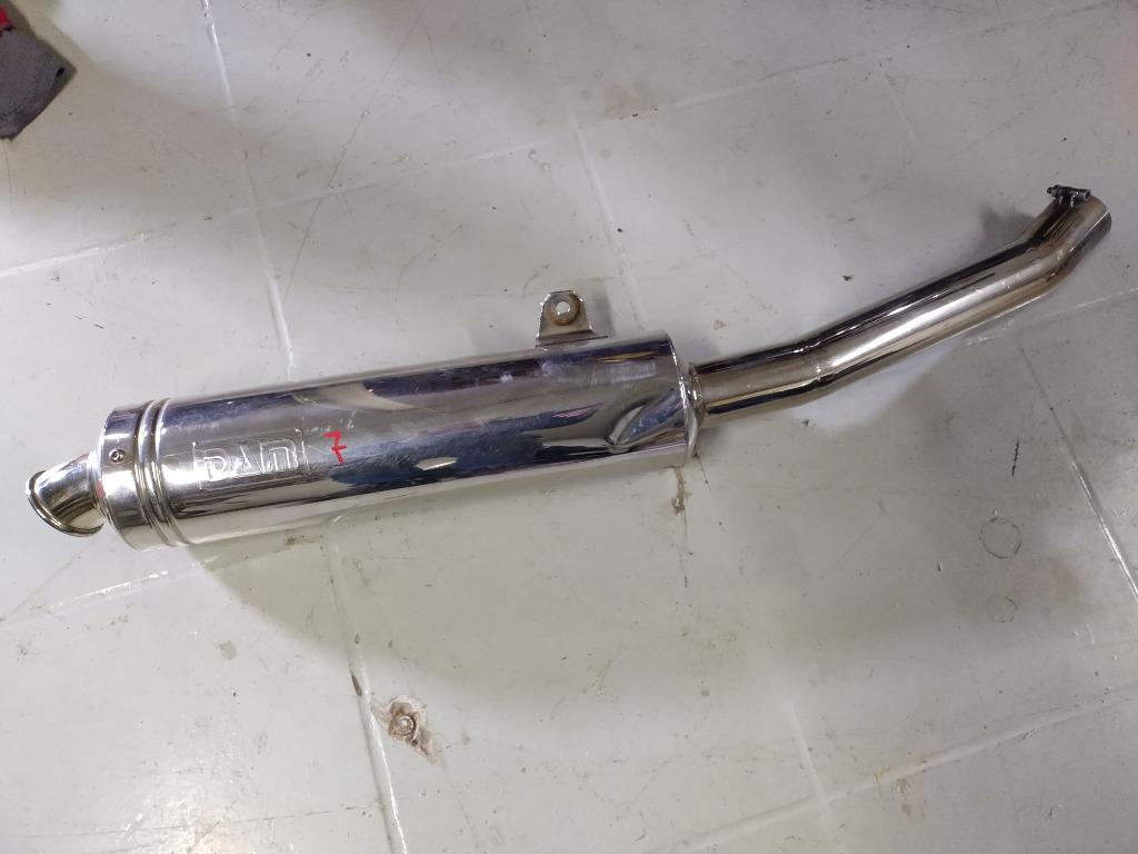 inox uitlaat merk DAM voor ombouwproject binnendiameter 51m, Motoren, Ophalen of Verzenden, Gebruikt