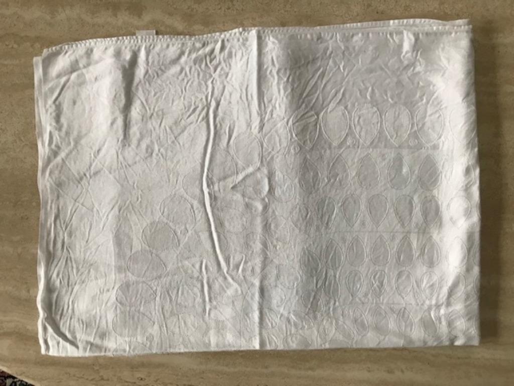 Wit tafelkleed De Witte Lietaer - 1,32mx2m (nr786), Ophalen of Verzenden, Zo goed als nieuw, Rechthoek