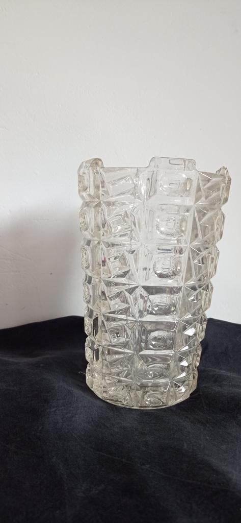 Vase en verre  année 50, Enlèvement, Comme neuf, Verre