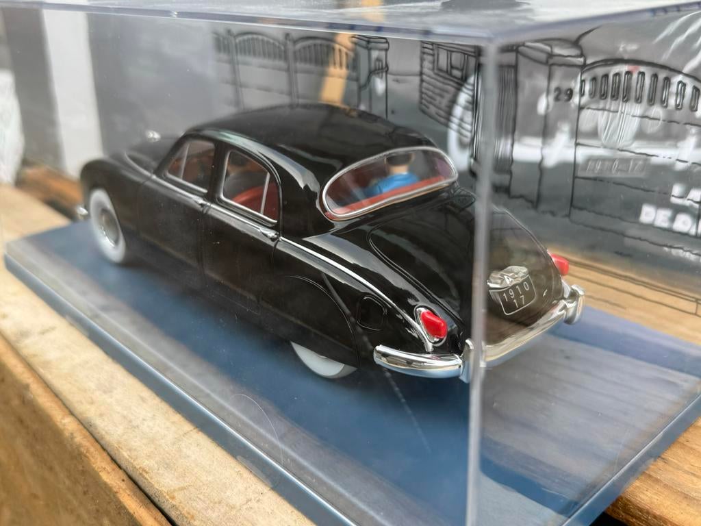 Voiture Tintin Jaguar MK I 1:24, Collections, Enlèvement ou Envoi, Tintin, Comme neuf, Statue ou Figurine