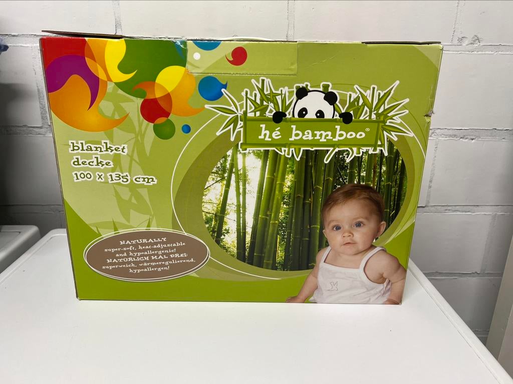 Hé Bamboo Wash Cotton Bamboo 100x135 deken NIEUW, Kinderen en Baby's, Ophalen of Verzenden, Nieuw
