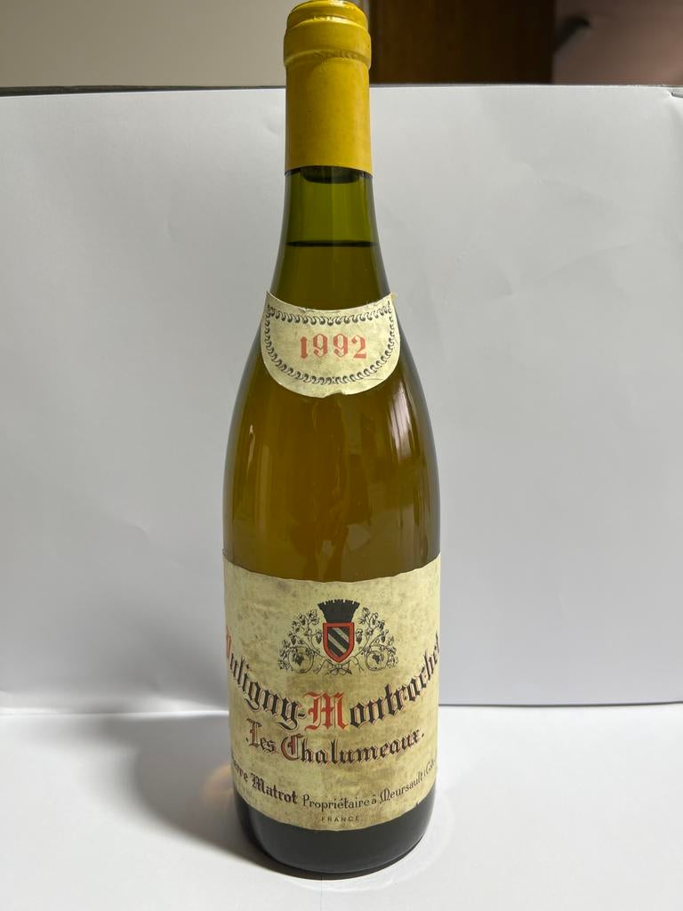 Puligny-Montrachet 1992 Les Chalumeaux, Ophalen of Verzenden, Zo goed als nieuw
