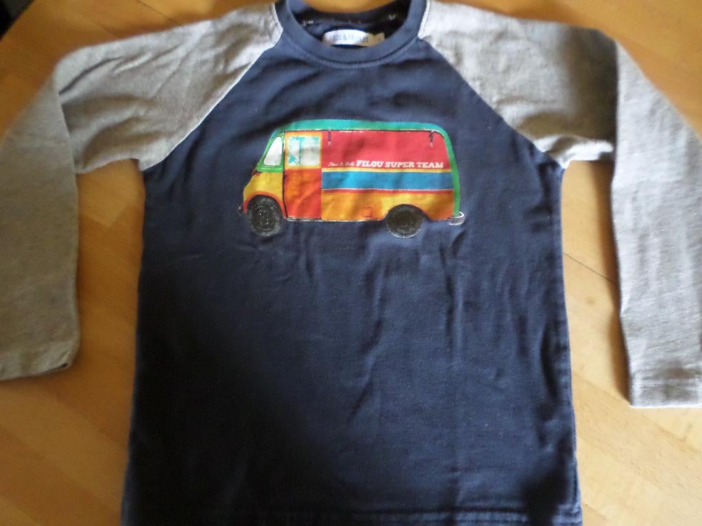 shirt Filou & Friends: maat 128, Gebruikt, Ophalen of Verzenden, Shirt of Longsleeve, Jongen