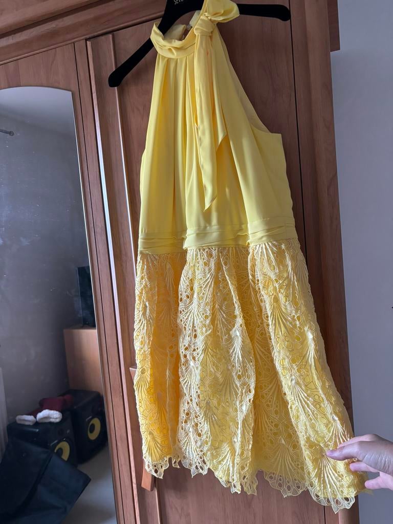 Geel kleedje Linea Raffaelli, Neuf, Taille 38/40 (M), Linea raffaelli, Jaune