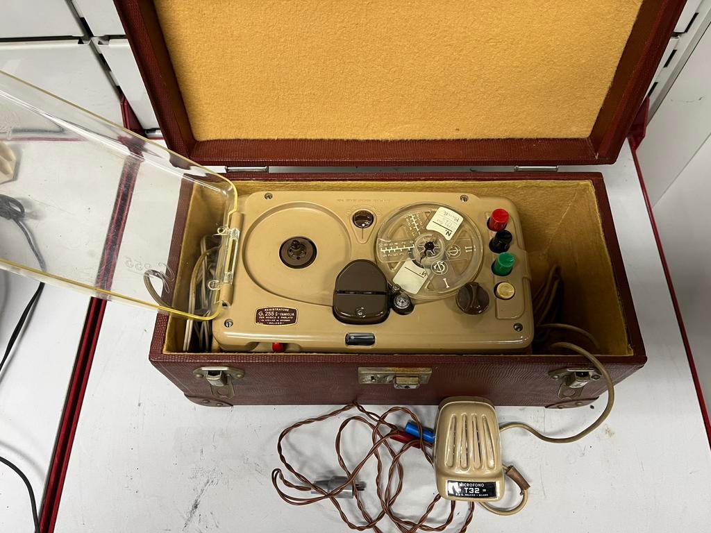Magnétophone à bande vintage Geloso G.255 S – années 50, Enlèvement, Magnétophone