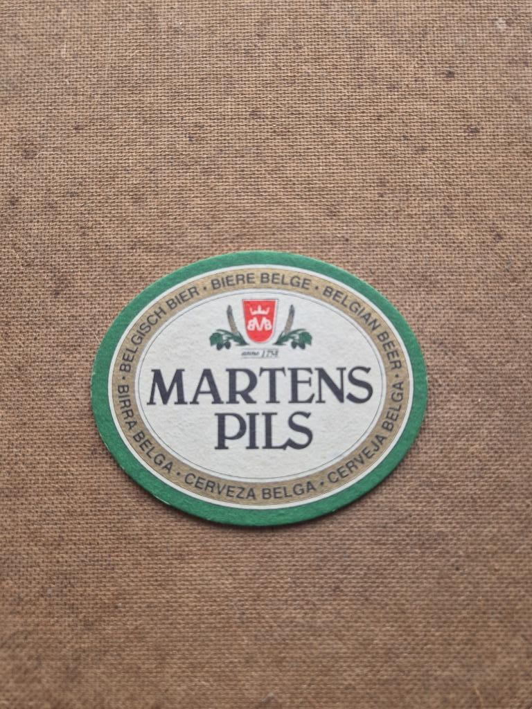 Sous Bock Martens Pils, Verzamelen, Biermerken, Ophalen of Verzenden, Gebruikt, Viltje(s), Overige merken