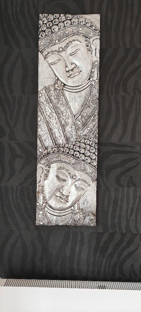 Tableau Bouddha en bois, Enlèvement, Comme neuf