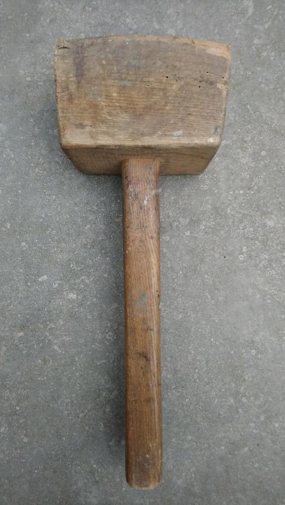 Houten hamer, Antiek en Kunst, Ophalen of Verzenden