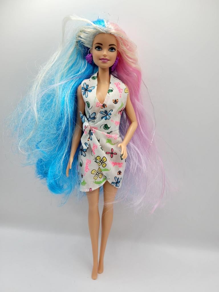 Barbie - Mattel + Wikkelkleedje, Collections, Poupées, Comme neuf, Accessoires, Enlèvement ou Envoi