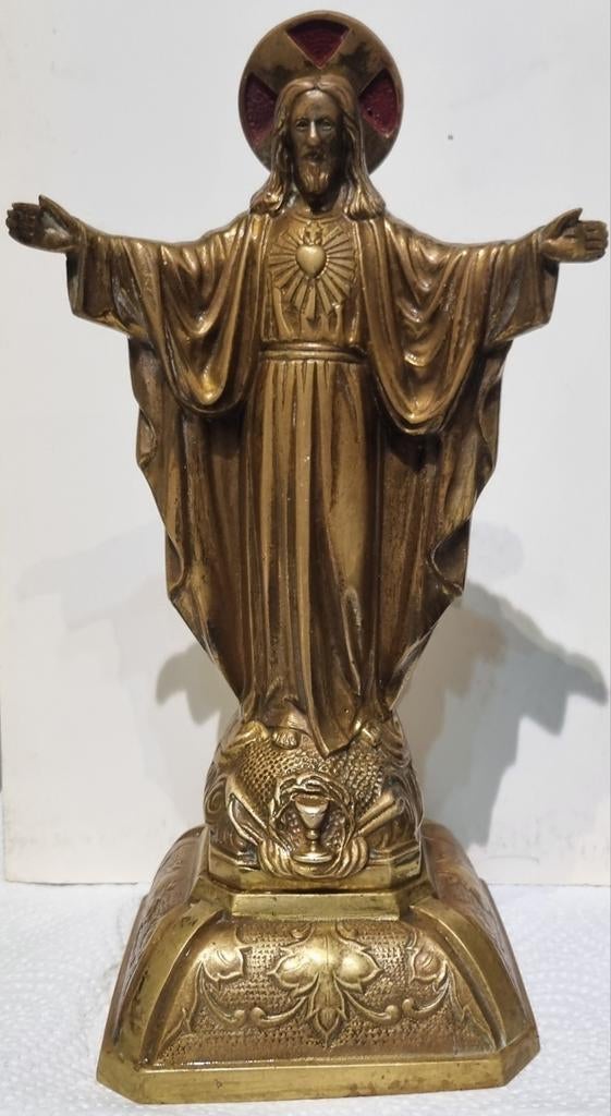 Statue bronze,  signature Effel G.        25cm et 1,6 kg, Antiquités & Art, Enlèvement ou Envoi