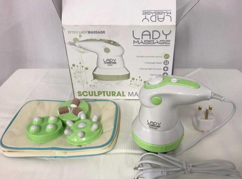 Epilady Lady Massage, 4x opzetstuk, infrarood heating func, Elektronische apparatuur, Ophalen of Verzenden, Nieuw, Overige typen