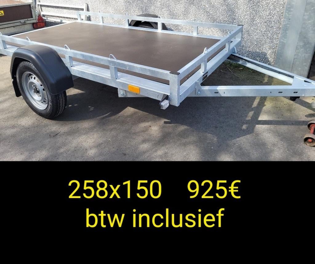 Aanhangwagens grote voorraad, Ophalen, Nieuw