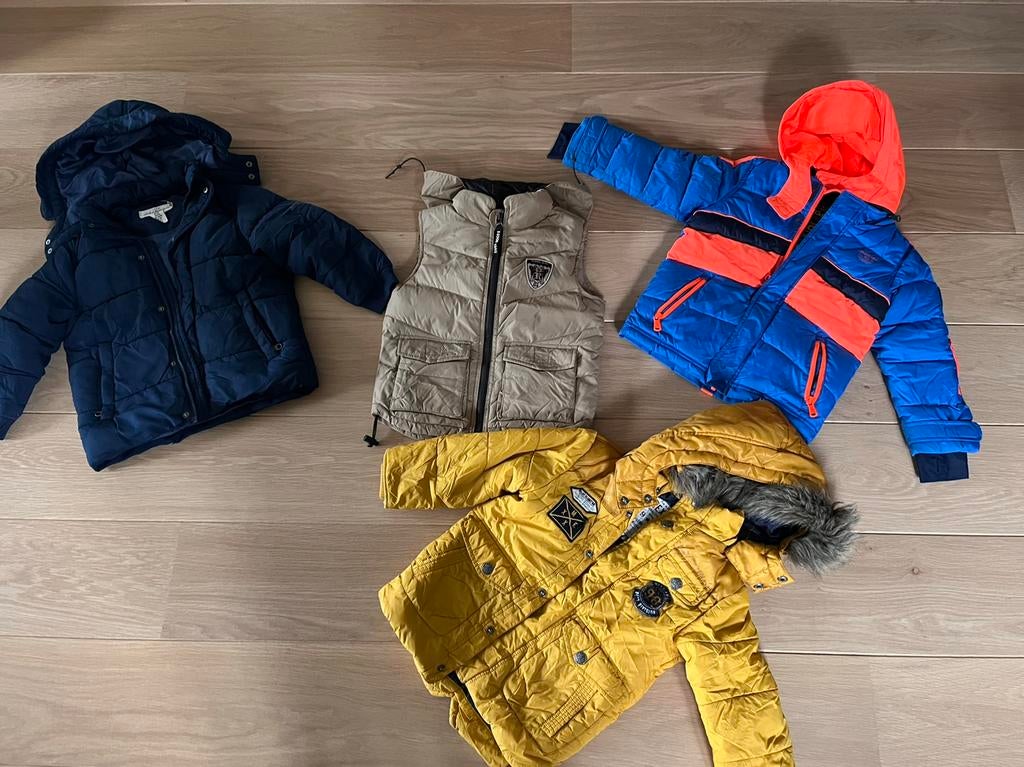 Pakket winterjassen maat 104 River Woods, Vingino, Mexx, …, Ophalen, Gebruikt, Maat 104