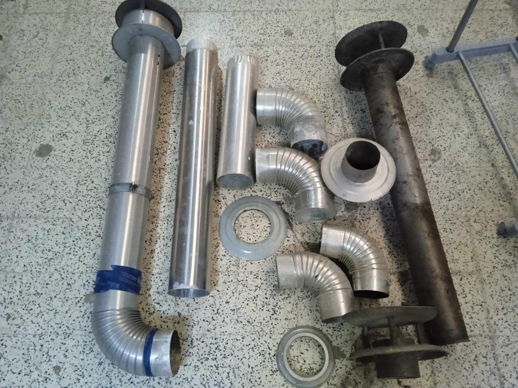 Verwarmingsbuis diameter 110 en 130, Ophalen, Gebruikt, Onderdeel