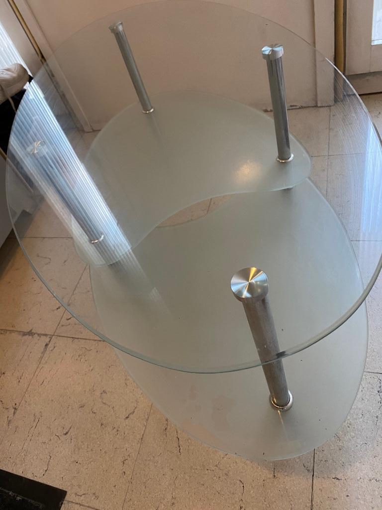 Glazen Salontafel, Verre, 50 à 100 cm, Enlèvement, Utilisé