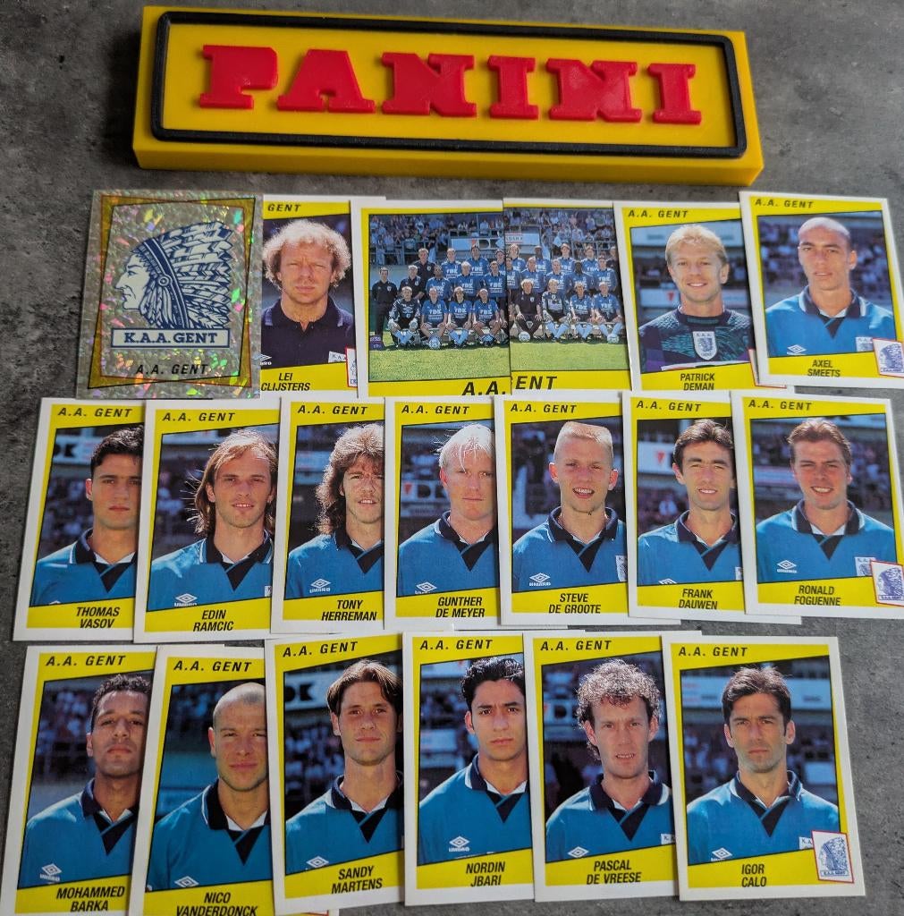 PANINI FOOTBALL 97 19 STICKERS 1997 KAA GENT   VOETBAL, Verzenden, Nieuw