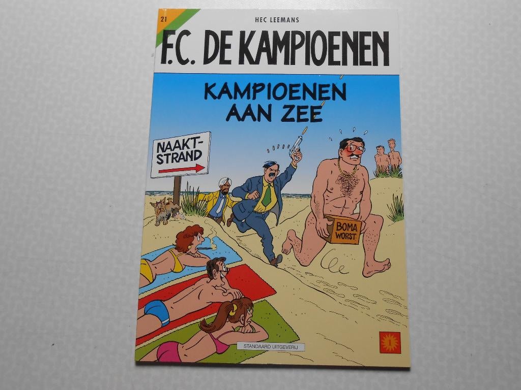 F.C. De kampioenen 21 Kampioenen aan zee 2002 1ste druk., Eén stripboek, Nieuw, Hec Leemans, Ophalen of Verzenden