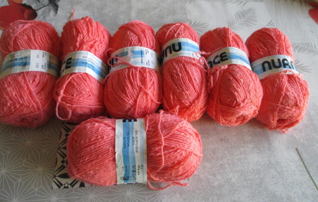 wol nuance zalmkleurig 50 gram, Enlèvement ou Envoi, Neuf, Tricot ou Crochet, Laine ou Fils