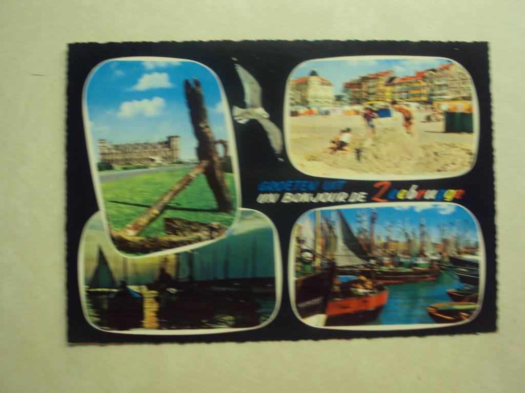 54506 - GROETEN UIT ZEEBRUGGE - 4 ZICHTEN - ZIE 2 FOTO'S, Verzamelen, Postkaarten | België, Verzenden