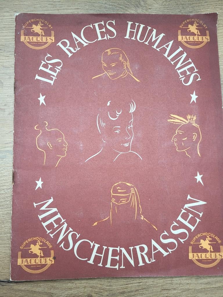 Chocolade Jacques album 1947 - Menschenrassen, Boeken, Prentenboeken en Plaatjesalbums, Ophalen of Verzenden, Gelezen