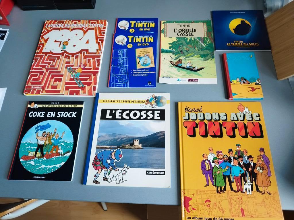 Divers livres Tintin, Meerdere stripboeken, Ophalen of Verzenden, Zo goed als nieuw